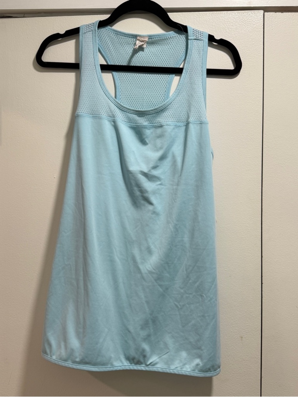 Champion Light Blue Women's Athletic Tank - Racerback Mesh